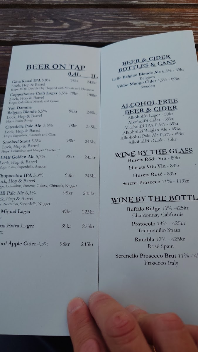 Menu Lock, Hop & Barrel Brewery Restaurant-5