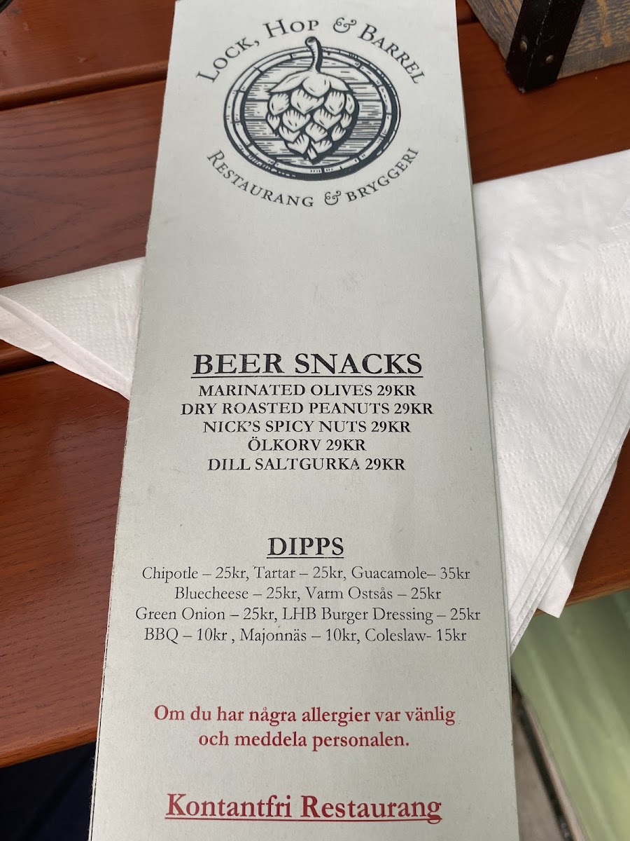 Menu Lock, Hop & Barrel Brewery Restaurant-9